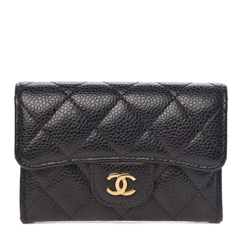 chanel card holder with flap|fashionphile chanel caviar card holder.